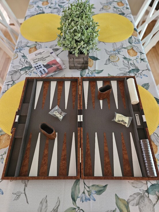 Get The Games Out Other - Backgammon Set, Classic Board Game Get The Games Out XLarge Size! NEW!!